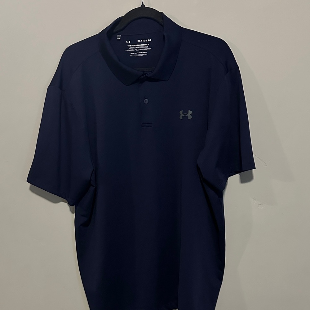 Under Armour Men's Dark Blue Polo Shirt